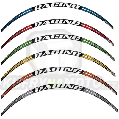 Polepy ráfků Progrip RACING PG5026 - zelené (8ks=2 kola)