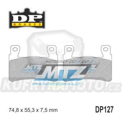 Destičky brzdové DP127 - DP BRAKES směs Premium Sinter OEM