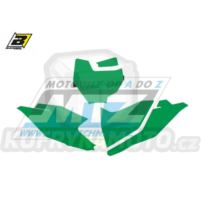 Polepy číslových tabulek (vystřižené) - KTM 85SX / 18-23 - barva zelená