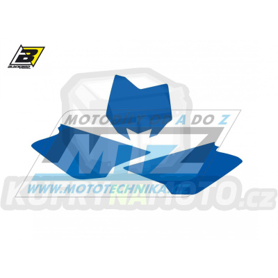 Polepy číslových tabulek (vystřižené) - Husqvarna CR125+CR250 / 05 - barva modrá