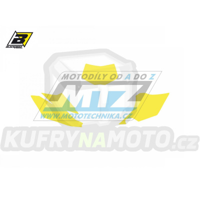 Polepy číslových tabulek (vystřižené) - Yamaha WRF450 / 12-15 - barva žlutá