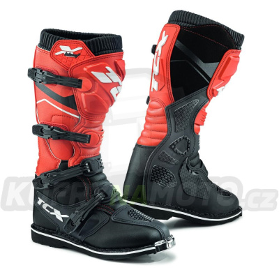 Moto boty TCX X-BLAST černo/červené