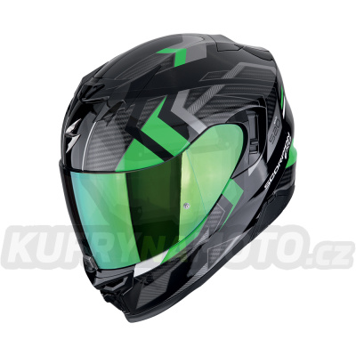Moto přilba SCORPION EXO-520 EVO AIR SENSUS černo/zelená