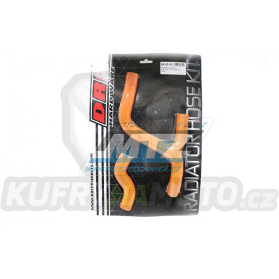 Hadice chladiče DRC RADIATOR HOSE KIT - DRC D47-01-957 - KTM 250SXF / 13-15 + 350SXF / 11-15 - oranžové (sada 2ks)