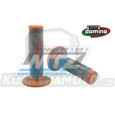 Rukojeti/Gripy Domino šedo-oranžové