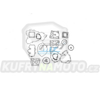 Těsnění kompletní motor KTM 125SX+150SX / 16-22 + 150EXC / 20-23 + Husqvarna TC125 / 16-22 + TE150 / 17-23