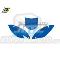 Polepy číslových tabulek (vystřižené) - Kawasaki KXF450 / 09-11 - barva modrá