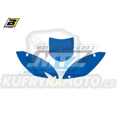 Polepy číslových tabulek (vystřižené) - Kawasaki KXF450 / 09-11 - barva modrá