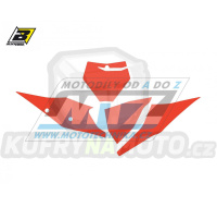 Polepy číslových tabulek (vystřižené) - KTM SX+SXF / 23 - barva červená