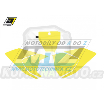 Polepy číslových tabulek (vystřižené) - Husqvarna FC+TC / 16-18 - barva žlutá