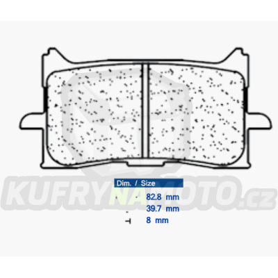 Brzdové destičky CL BRAKES 1245 A3+