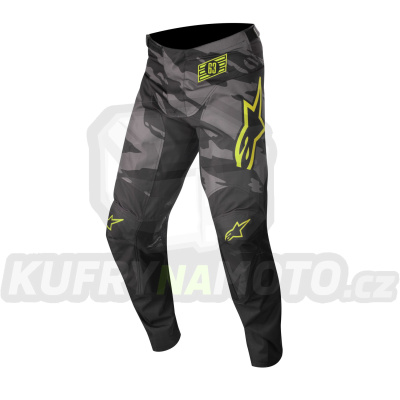 kalhoty RACER TACTICAL, ALPINESTARS (černá/šedá maskáčová/žlutá fluo)