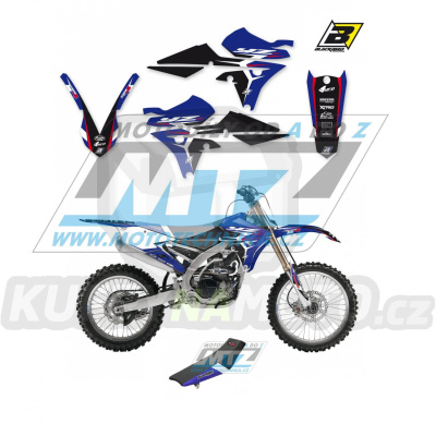 Polepy s potahem sedla (sada polepů a potah sedla Dream) - Yamaha YZF250 / 14-18 + YZF450 / 14-17 - typ polepů Dream4