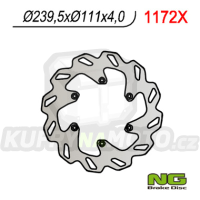 Brzdový kotouč moto NG 1172X