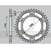 Řetězová rozeta JT HONDA CBR 600 F 2001-2007 46 zubů, řetěz 525 – akce
