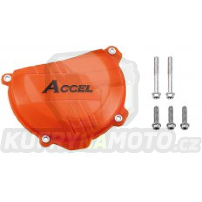 ACCEL kryt krytu spojky (plastový) KTM SXF250 '13- , EXCF250 '14-, SXF350 '11-, EXCF350 '12-, barva oranžová