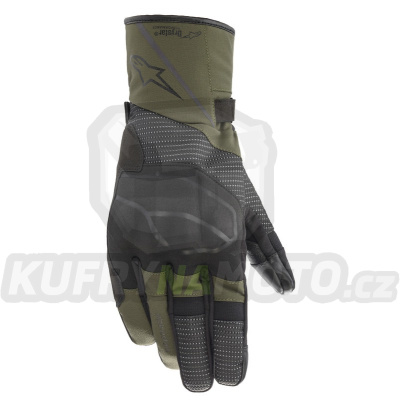rukavice ANDES DRYSTAR, ALPINESTARS (zelená/černá)
