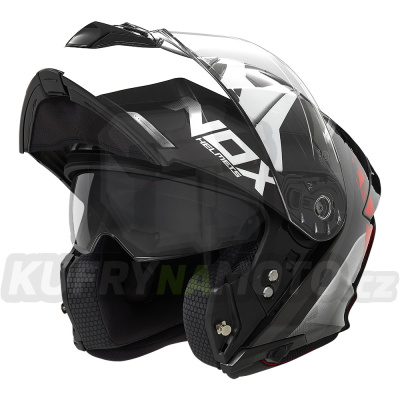 přilba N960 CRUZR, NOX (bílá, červená) 2023