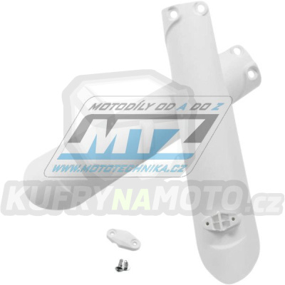 Kryty předních vidlic KTM 125+150+250SX / 15-22 + 250+350+450SXF / 15-22 + 125+200+300EXC / 16-22 + 250+350+450+500EXC / 16-22 + Husqvarna TC125+250 + FC250+350+450 / 15-22 + TE125+250+300 + FE250+350+450+501 / 16-22 + Sherco SE+SEF - barva bílá