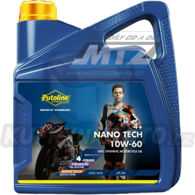 Olej motorový motocyklový Putoline Nano-tech road 4+ 10W60 (balení 4L)