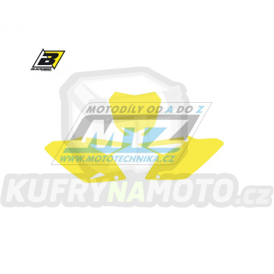 Polepy číslových tabulek (vystřižené) - Suzuki RMZ450 / 08-17 - barva žlutá