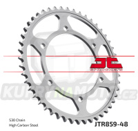 Řetězová rozeta YAMAHA GTS 1000 1993-2000 specifikace modifikace na rozměr řetězu 530, 48 zubů, řetěz 530 – akce