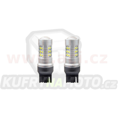 LED žárovka 1156 CAN-BUS 24x SMD 3030 T20 7440 w21w 12V/24V bílá 5600k sada 2 ks