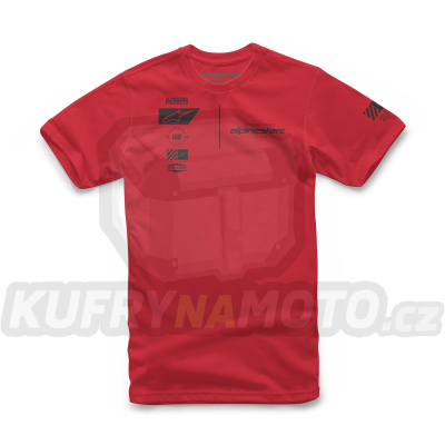 triko POSITION TEE, ALPINESTARS (červená)