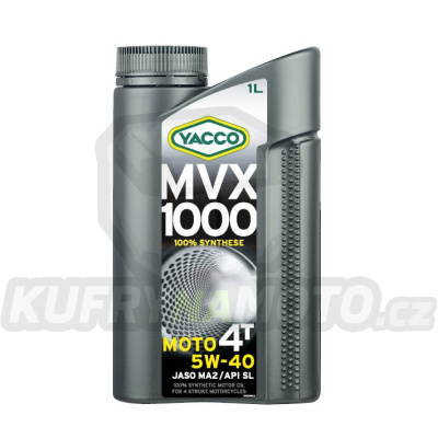 Motorový olej YACCO MVX 1000 4T 5W40, YACCO (4 l)