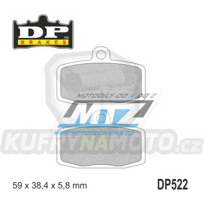 Destičky brzdové DP522-SDP DP Brakes - směs SDP PRO-MX