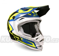 Přilba dětská Progrip 3009 Yellow fluo/dark blue