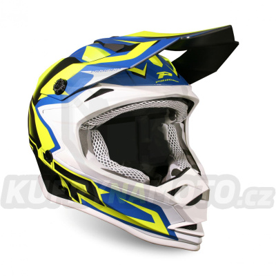 Přilba dětská Progrip 3009 Yellow fluo/dark blue