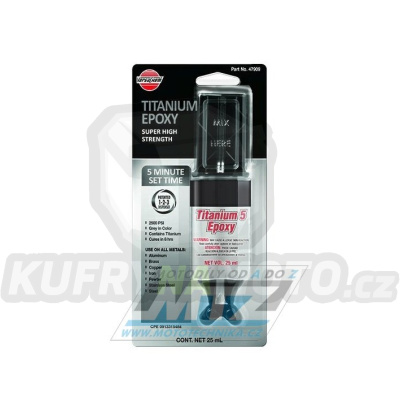 Lepidlo &quot;Tekutý kov&quot; TITANIUM EPOXY SYSTEM (obsah 25ml)