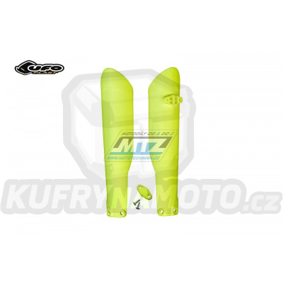 Kryty předních vidlic KTM 125+150+250SX / 15-22 + 250+350+450SXF / 15-22 + 125+200+300EXC / 16-22 + 250+350+450+500EXC / 16-22 + Husqvarna TC125+250 + FC250+350+450 / 15-22 + TE125+250+300 + FE250+350+450+501 / 16-22 + Sherco SE+SEF - barva FLUO žlut