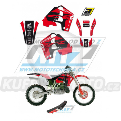 Polepy s potahem sedla (sada polepů a potah sedla Dream) - Honda CR500 / 91-01 - typ polepů Dream4
