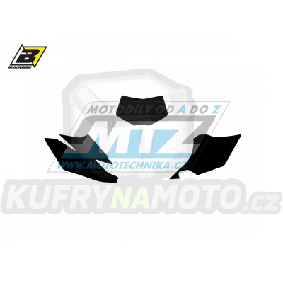Polepy číslových tabulek (vystřižené) - Yamaha WRF450 / 12-15 - barva černá