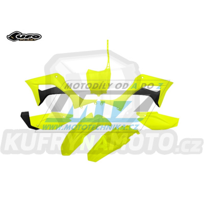 Sada plastů Honda CRF110F / 19-25 - barva FLUO žlutá (neon žlutá)
