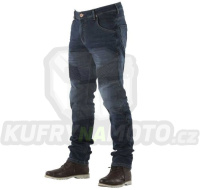 Kevlarové moto kalhoty OVERLAP CASTEL SMALT JEANS modré