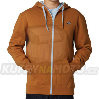 Mikina pánská FOX Zip Hoody Mr. Clean hnědá