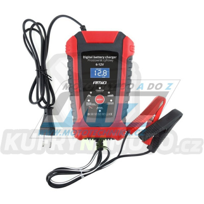 Nabíječka Auto/Moto 6V/12V digitální (pro kyselinové, AGM, SLA a gelové baterie)