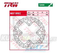 Kotouč brzdový TRW MST309EC (219/95/4D) - KTM 85SX / 03-17 + 105SX / 04-12