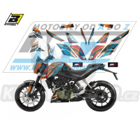 Polepy na motocykl (sada polepů Graphics) KTM DUKE 125+200+390 / 11-16 - typ polepů One Race