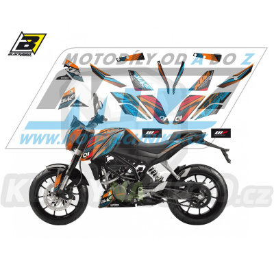 Polepy na motocykl (sada polepů Graphics) KTM DUKE 125+200+390 / 11-16 - typ polepů One Race