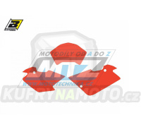 Polepy číslových tabulek (vystřižené) - Husqvarna TE400+TE570 / 01-04 - barva červená