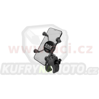 kompletní sestava držáku pro menší telefony X-Grip se "Snap-Link Tough-Claw" upínaním na řidítka, RAM Mounts