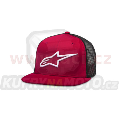 kšiltovka CORP TRUCKER, ALPINESTARS (červená/černá)