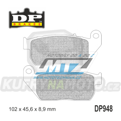 Destičky brzdové DP948-SDP DP Brakes - směs SDP Sport HH+