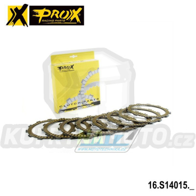 Lamely spojkové třecí (s obložením) Prox 16.S14015 - Honda CRF450X+CRF450R + Kawasaki KLX450R+KXF450 + Husqvarna TXC450+SMR510+TE450+TXC510+TE510+TC450+SMR450 + AJP PR7