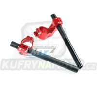 Řidítka silniční moto - Zeta Pilot ClipOn - průměr 53mm - verze HIGH 45mm - ZETA ZS03-1535 - červené