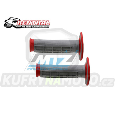 Rukojeti Renthal G156 Dual Diamond-Waffle (červeno-šedé)